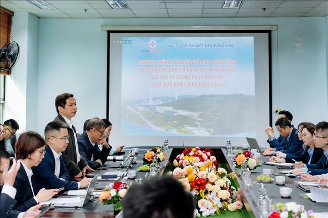 Công ty Cổ phần Nhiệt điện Quảng Ninh làm việc với các Ngân hàng về thu xếp vốn cho Dự án nâng cấp, cải tạo hệ thống xử lý khí thải – Nhà máy nhiệt điện Quảng Ninh