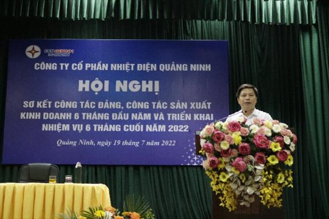 Công ty cổ phần nhiệt điện Quảng Ninh tổ chức Hội nghị sơ kết công tác sản xuất kinh doanh 6 tháng đầu năm 2022