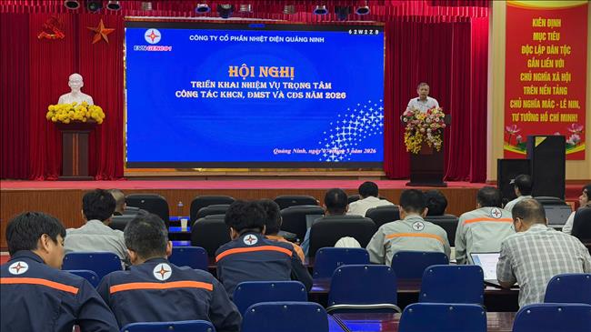 Nhiệt điện Quảng Ninh: Triển khai nhiệm vụ trọng tâm Khoa học công nghệ, Đổi mới sáng tạo và Chuyển đổi số năm 2026