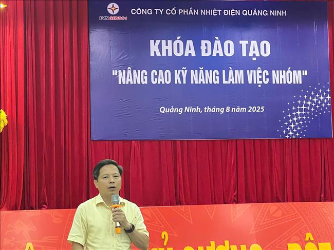 Công ty cổ phần Nhiệt điện Quảng Ninh tổ chức đào tạo kỹ năng làm việc nhóm